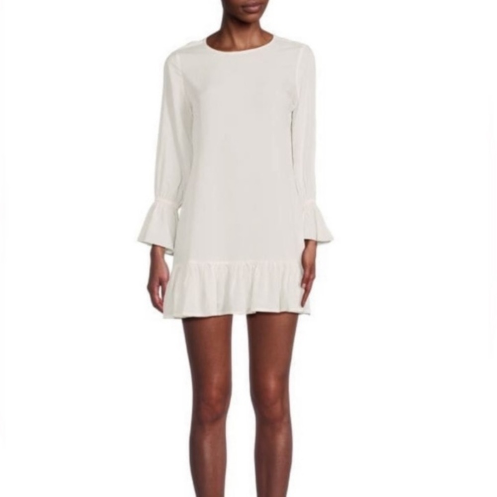 (A8)‎ Area Stars White Shift Mini Dress, Size Small, NWT